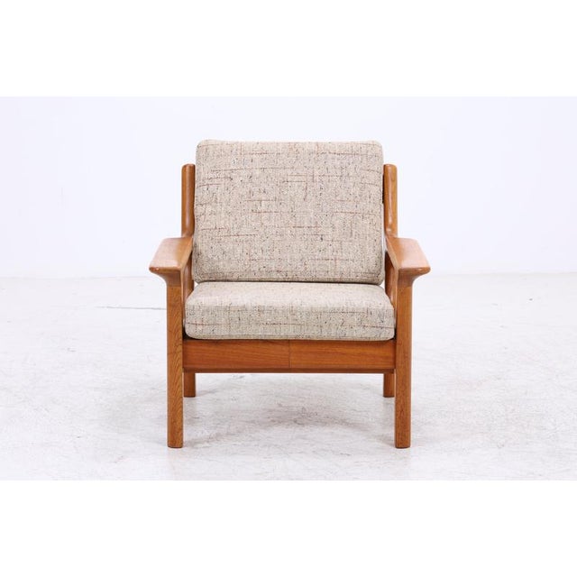 Set of Vintage Teak Lounge Chair with Ottoman by Juul Christensen For Sale - Image 4 of 18