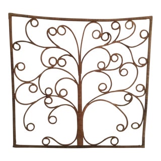 Boho Chic Wicker Sculptural Wall Art / Headboard For Sale
