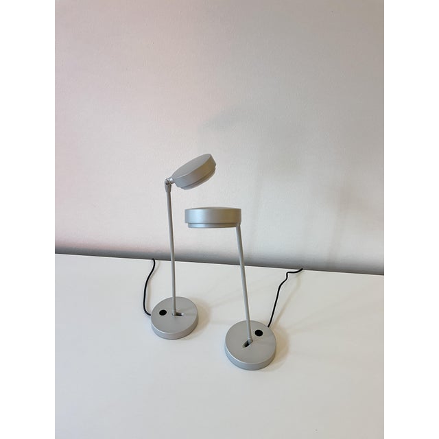 Silver Kaio Fluo Table Lamps by Ernesto Gismondi for Artemide, 2007, Set of 2 For Sale - Image 8 of 15
