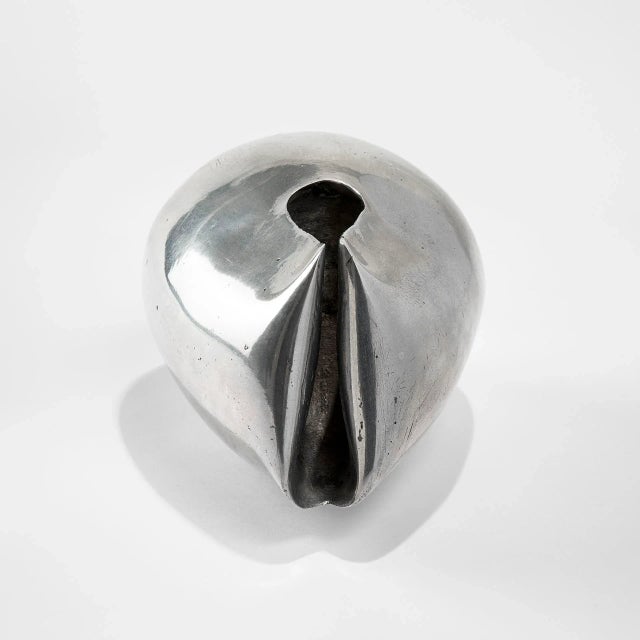 Giacomo Benevelli, Modernist Sculpture, 1968, Chromed Metal For Sale - Image 4 of 7