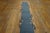 Blue Antique Open Field Floral Deco Runner Chinese Peking Carpet Rug For Sale - Image 4 of 9