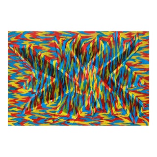 Dynamic Primary Geometric Abstract by Ross H. Pollette For Sale