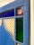 Antique Late 19th Century Blue Painted Moorish Style Stained Glass Door With Hand-Painted Landscape Panel For Sale - Image 11 of 15