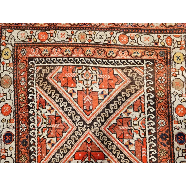 Beautiful early 20th century Persian Malayer hand-knotted runner. Originating from the skilled village weavers of the...