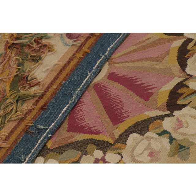 Camel Oversized Vintage French Aubusson Rug by Rug & Kilim, France, 1950-1959 For Sale - Image 8 of 10