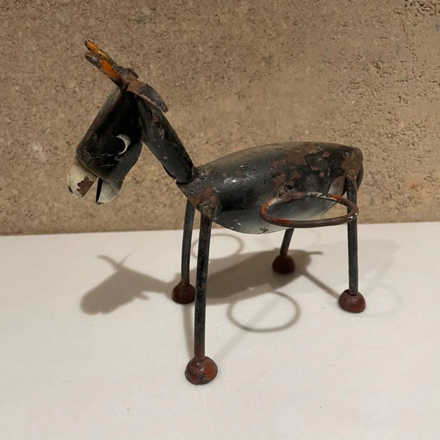 Mid-Century Modern 1970s Manuel Felguerez Style Black Donkey Napkin Holder Caddy Mexico For Sale - Image 3 of 8