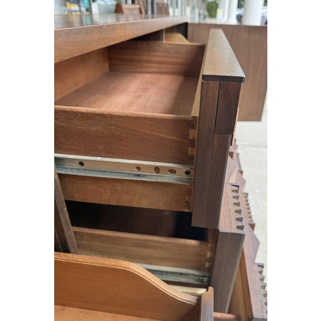 1970s Brutalist-Inspired Dresser With Two Mirrors For Sale - Image 12 of 18