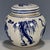 1970s 1970s Blue & White Porcelain Ginger Jar With Figural Scene & Crackle Glaze, 4.3" For Sale - Image 5 of 9