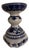 Vintage Chinese Blue and White Temple Candle Holder For Sale