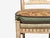 Wood Regency, Four Dining Chairs, Painted Wood, Straw, Fabric, Usa, 1940s For Sale - Image 7 of 15