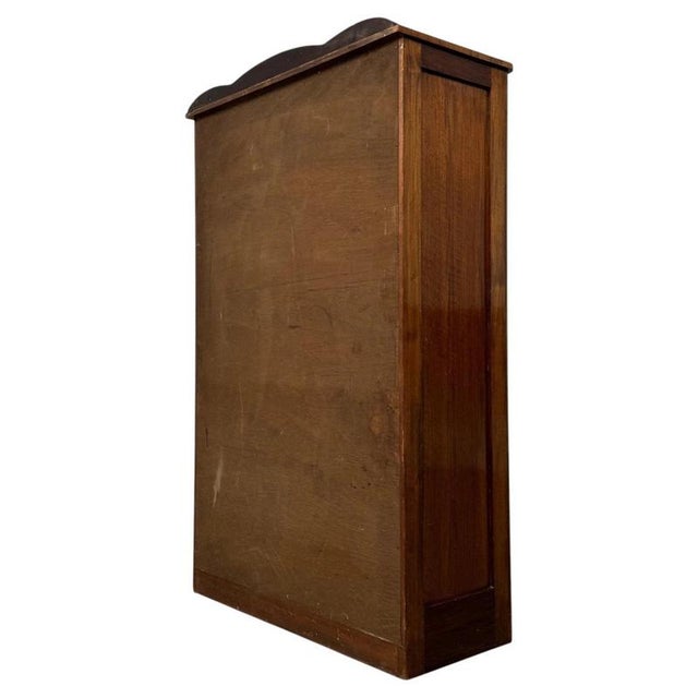Wood Art Deco Style Figured Walnut Display Cabinet, 1900s For Sale - Image 7 of 11