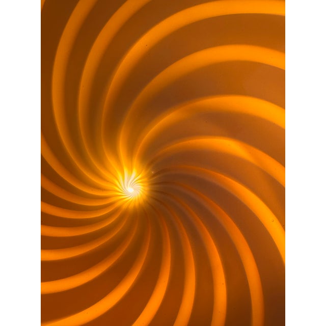 Contemporary Milky-White and Beige Swirls Murano Glass Flush Mount or Wall Sconce For Sale - Image 4 of 8