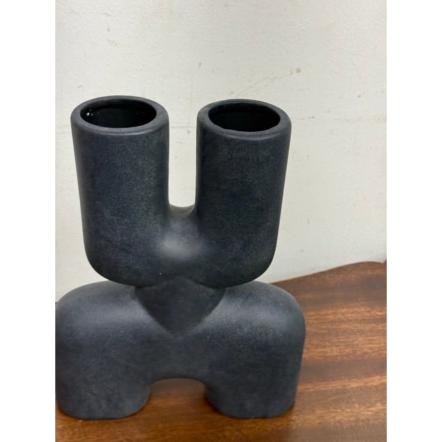 101 Copenhagen Cobra Double Mini Vase, Black For Sale - Image 9 of 12
