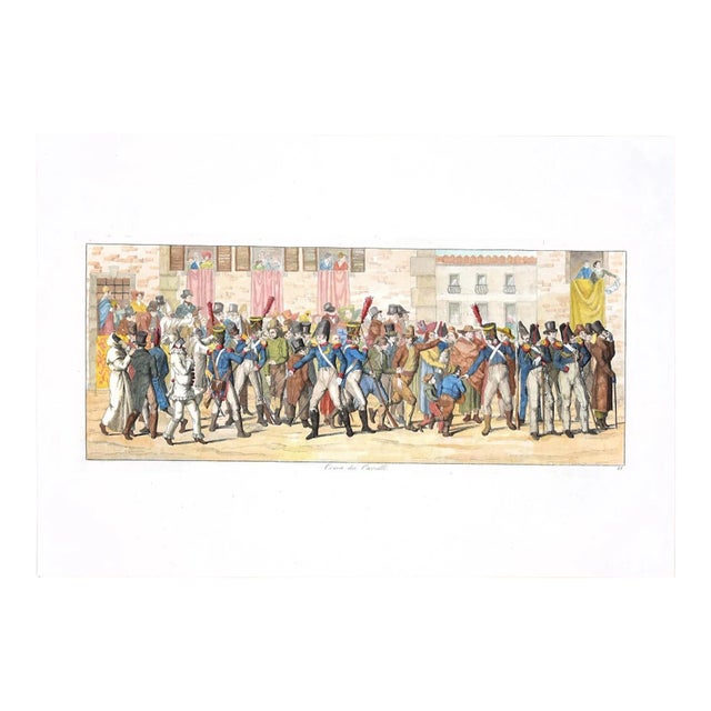 Carl Gustaf Hyalmar Morner - Horse Race - Original Etching - 1820 For Sale