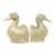 1980s Vintage Brass Duck Bookends - A Pair For Sale