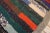 1950s Vintage American Hooked Multicolor Stripe Folk Art Small Wool Rug For Sale - Image 10 of 14