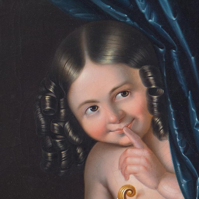 19th Century 'Female Cupid', Circa 1880, Roman Mythology, Venus and Mars, Romance, Lust, Love, Desire, Slovenia For Sale - Image 5 of 10