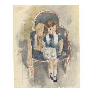 1954 Lithograph "Jennine Warnod" After Jules Pascin For Sale