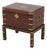 Vintage Asian Inspired Brass Inlaid Box on Stand For Sale