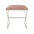 X marks the spot for style! The X Side stool, with its polished nickel frame and cushion in luxe pink leopard print...