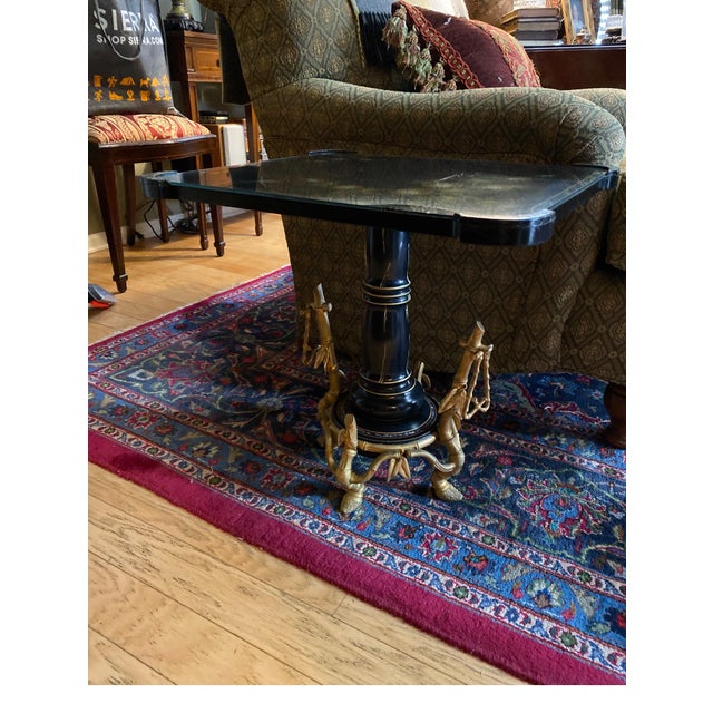 French Low Table with Aesthetic Movement Ormolu Base by Maison Giroux 1870's For Sale - Image 9 of 17