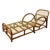 Restored Two-Strand "Half Moon" Rattan Cup Seat Chaise Lounge For Sale - Image 11 of 12