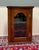 Antique English Corner Cabinet Carved Oak Hanging Wall Cabinet Storage c.1920s For Sale - Image 10 of 18