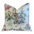 Schumacher Asian Chinoiserie Birds& Botanical Floral Feather/Down Pillow 24" Square For Sale