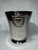 Vintage Hollywood Regency Hammered Metal Insulated Ice Bucket For Sale - Image 4 of 12