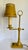 Mid 20th Century Vintage French Empire Bouillotte Mustard and Gold Tole Library Table Lamp For Sale - Image 5 of 11