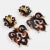 Isabel Canovas Oversized Tortoise Resin Dangle Pair of Clip Earrings For Sale - Image 4 of 6