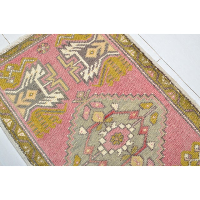 1960s 1960s Kurdish Wool Area Carpet For Sale - Image 5 of 5