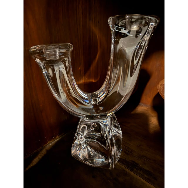 Beautiful crystal candelabra from France. I purchased during my travels in Europe.