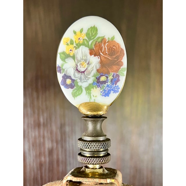 Vintage Rococo Style Porcelain Lamp With Two Cherubs For Sale - Image 14 of 14