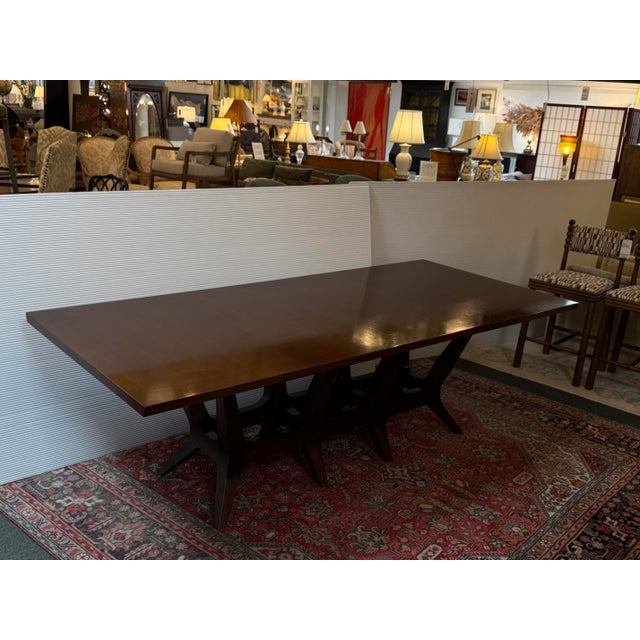 Joseph Jeup Sculpted Trestle Dining Table For Sale In San Francisco - Image 6 of 13