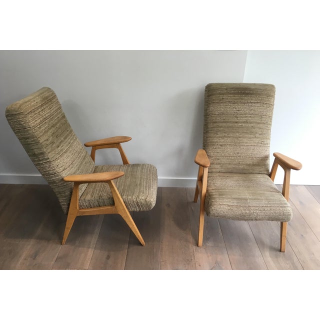 1970s Vintage Armchairs, French, circa 1970 - a Pair For Sale - Image 5 of 12