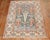 Industrial Antique Zabihi Collection Dramatic Accent Size Persian Bakhtiari Rug - 4'7" x 6'5" For Sale - Image 3 of 6