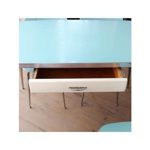 1950s Formica Table and Chairs, Italy, 1950s, Set of 5 For Sale - Image 5 of 12