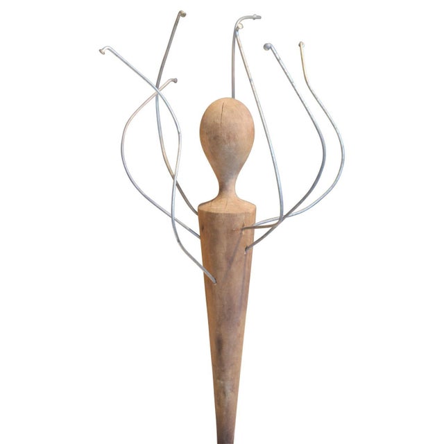 McKay Otto Modern Abstract Mixed Media Steel and Wood Organic Sculpture, 1996 For Sale In Houston - Image 6 of 10