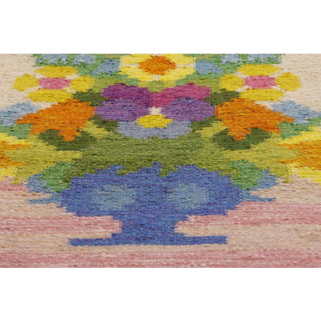Ingegerd Silow Vintage Swedish Rollakan Rug, 01'11 X 02'09 For Sale In Dallas - Image 6 of 11
