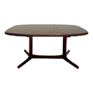 1960's Danish Modern Rosewood Dining Table by Dyrlund in Denmark