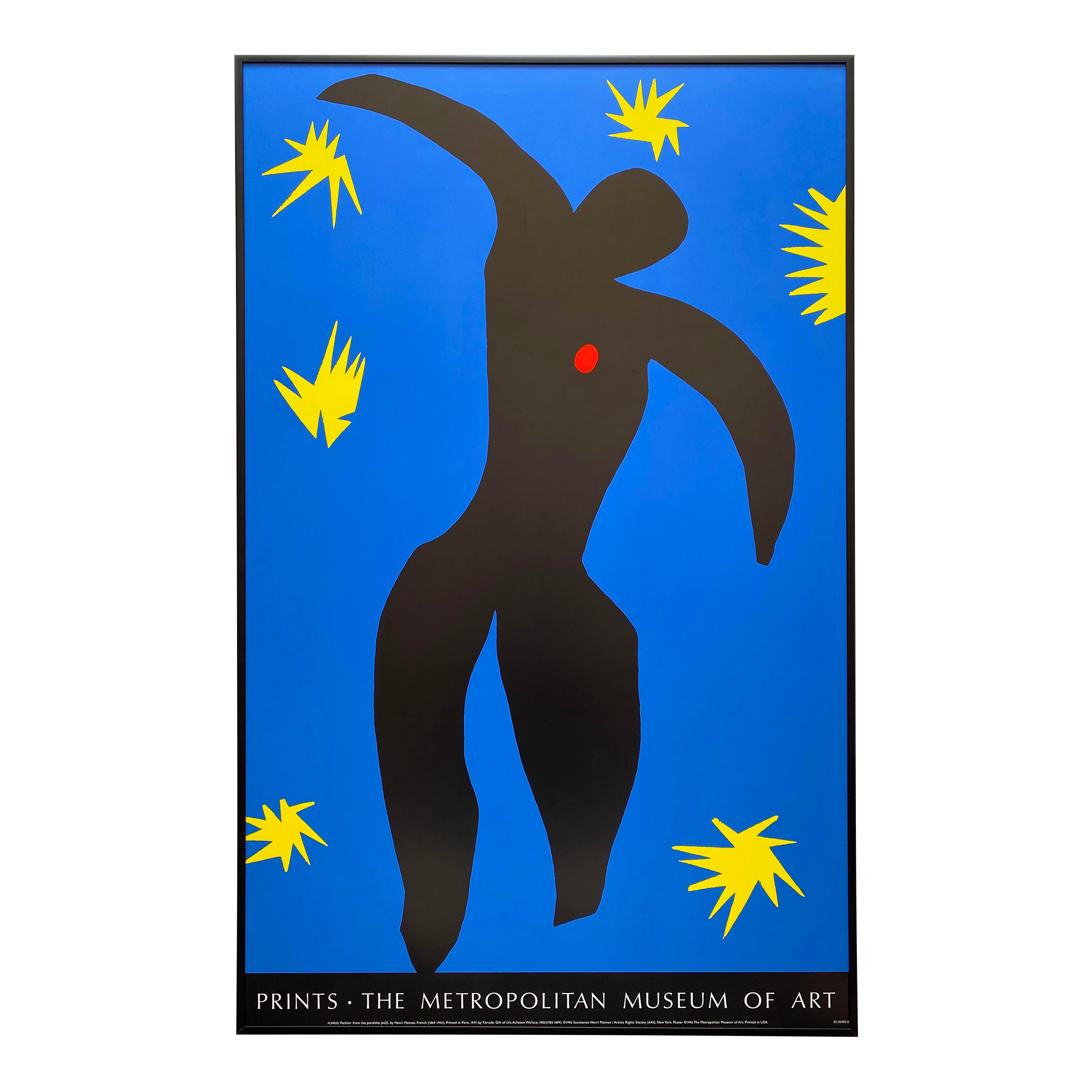 Henri Matisse Vintage 1996 Modernist Lithograph Print Framed