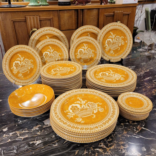1990s Vintage French Dinnerware Set, 1990s, Set of 54 For Sale - Image 5 of 18