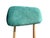 Wood Chairs in Maple Wood and Sea Green Velvet, 1950s, Set of 6 For Sale - Image 7 of 14