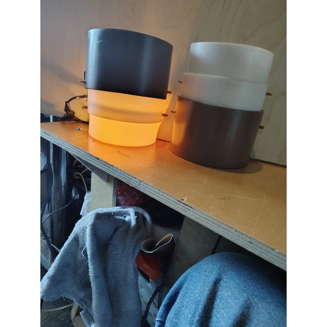 Mid-Century Modern A Pair of Acrylic Wall Sconces Attributed to Louis Klaff For Sale - Image 3 of 10