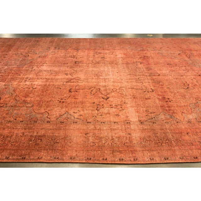 Mid-20th Century Overdyed Rug For Sale - Image 4 of 8