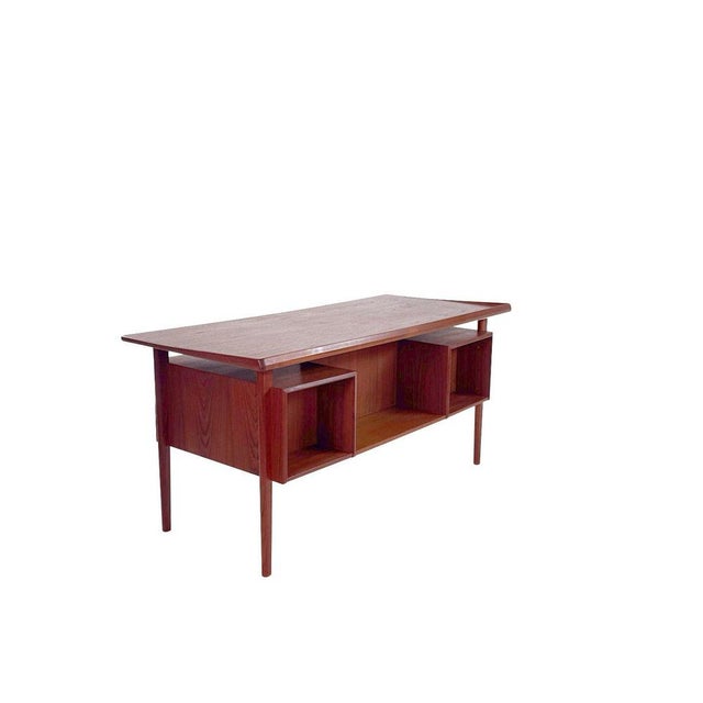 Peter Løvig Nielsen Vintage Danish Freestanding Desk by Peter Løvig Nielsen, 1960s For Sale - Image 4 of 14