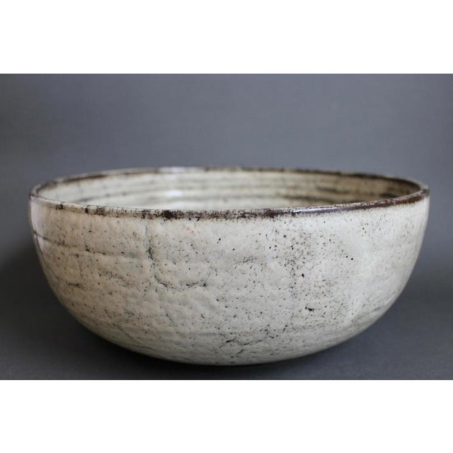 Vintage French Ceramic Bowl by Gustave Reynaud for Le Mûrier, 1960s For Sale - Image 10 of 12