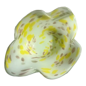 Aureliano Toso Murano Art Glass Bowl Italy 1950s Mid-Century Modern