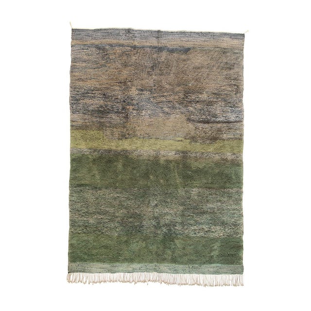Large Hand-Knotted Wool Rug by Azele Studio For Sale - Image 11 of 11